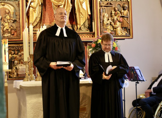 Pfarrer Dr. Hermann Ruttmann (links) und Pfarrer Bernd Wagner