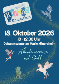 Kirche Kunterbunt in Markt Einersheim am 18. Oktober 2026