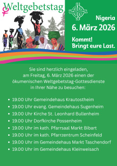 Weltgebetstag 2026 am 6. März