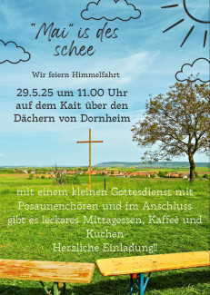 Gottesdienst an Christi Himmelfahrt auf dem Kait Dornheim