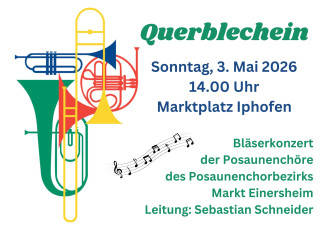 Bläserkonzert Querblechein am 3. Mai 2026 in Iphofen