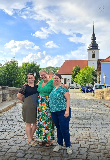 Dekanatsfrauenbeauftragte Syndi Schumann, Simone Adler und Barbara Haßler
