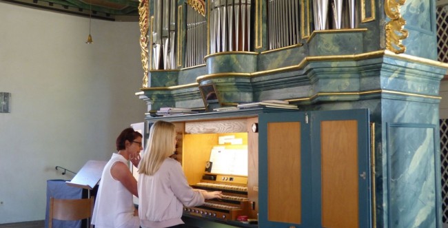 Orgelunterricht durch KMD Schmidt
